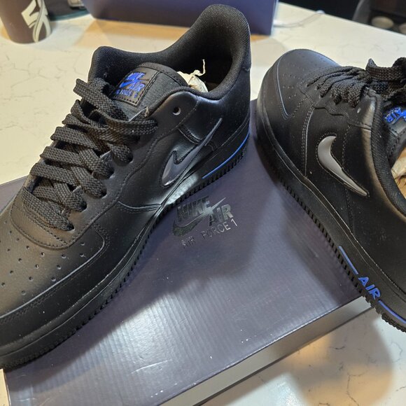 Nike Air Force 1 Jewel Low Black MENS SIZE 10 NEW CT3438-002 SHOES SNEAKERS - Picture 2 of 14